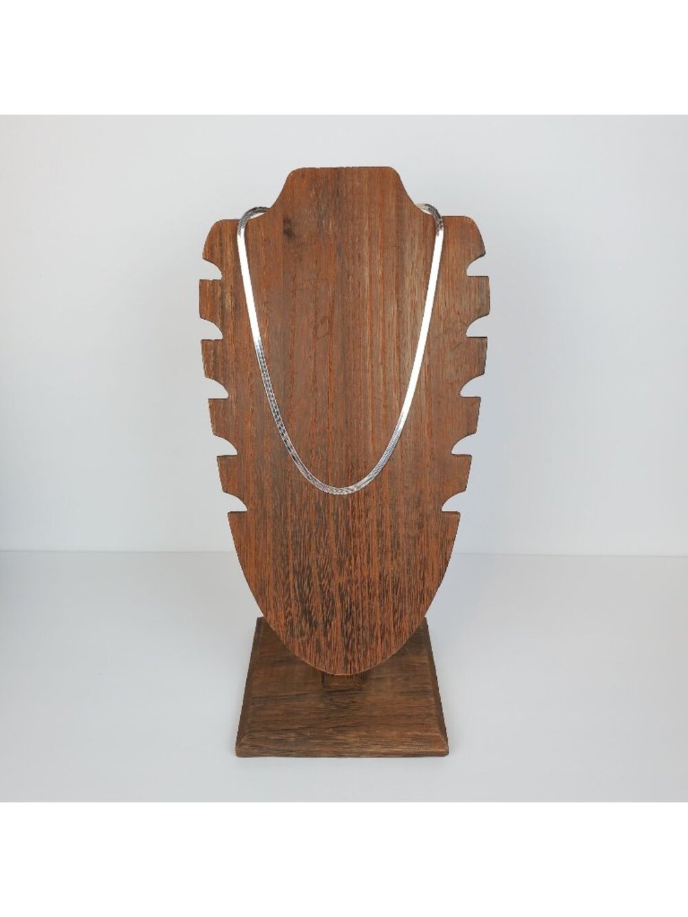 Flexible Silver Herringbone 4.5mm 18" Necklace